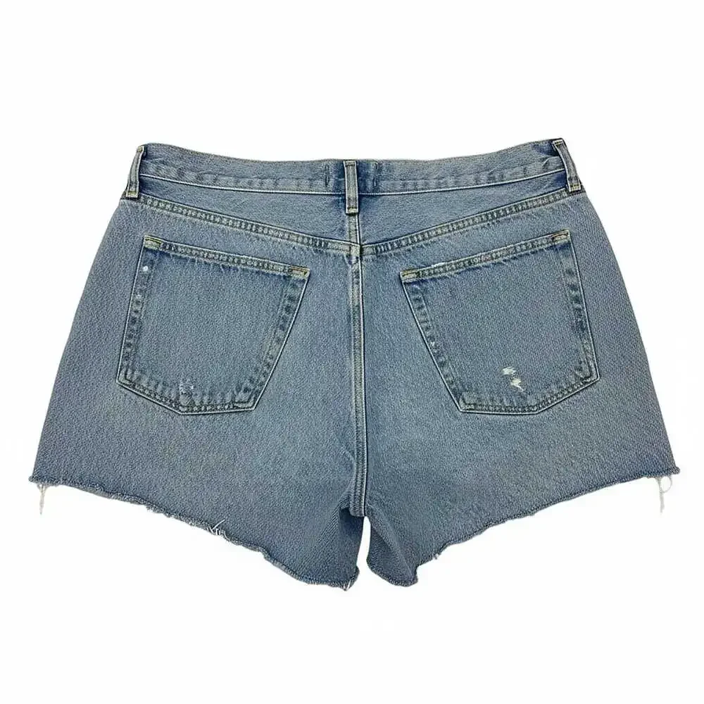 Agolde Blue Parker Long Denim Shorts | Women’s Size 32 Regular